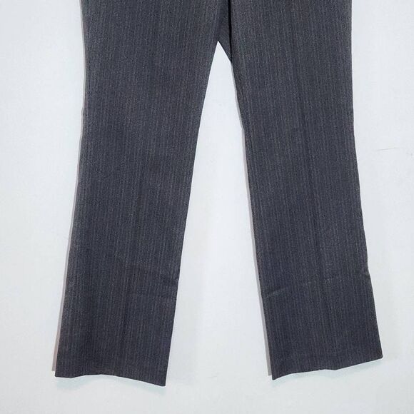 Ann Taylor Gray Pinstripe Trousers NWT Size 8 Gray Stripe Dress Pants - Picture 4 of 10